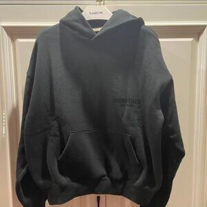 Fear of God Essentials Pullover Hoodie Stretch Limo Black